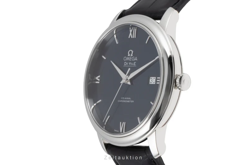Omega De Ville steel automatic men's watch 424.13.40.20.03.001 LP: 3500EUR [2505237]