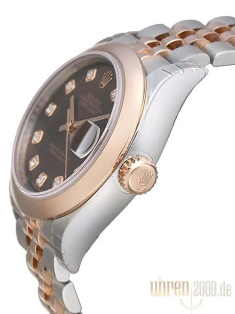 Rolex Datejust 28 279161 Choco Diamant Jubile-Band