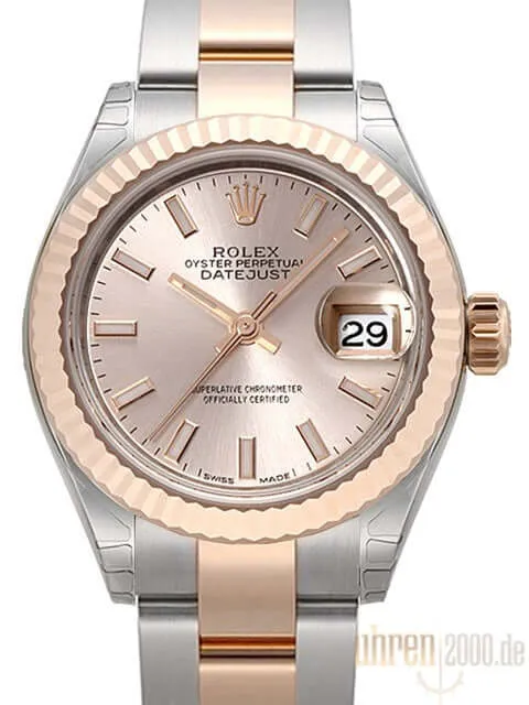 Rolex Datejust 28 Stahl Everose‑Gold 279171 Sundust