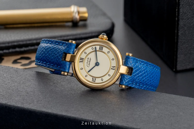Cartier Vendome silver-gilt quartz women's watch 590004 [2503728]