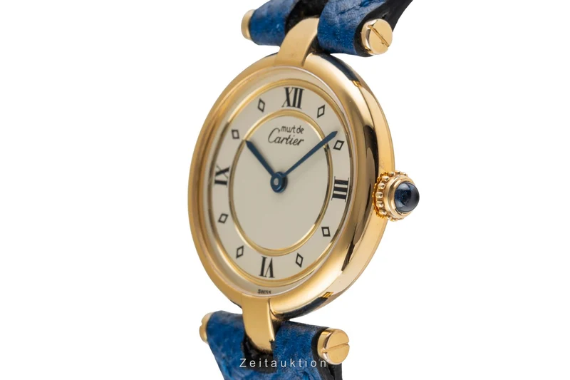 Cartier Vendome silver-gilt quartz women's watch 590004 [2503728]
