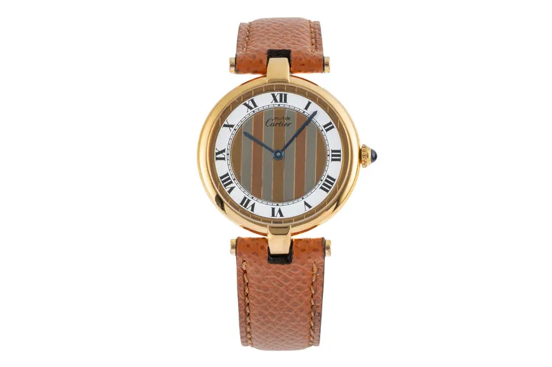 Cartier Vendome silver-gilt quartz women's watch 590003 [2503952]