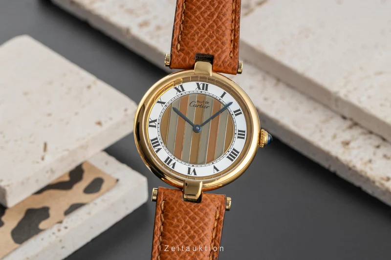 Cartier Vendome silver-gilt quartz women's watch 590003 [2503952]