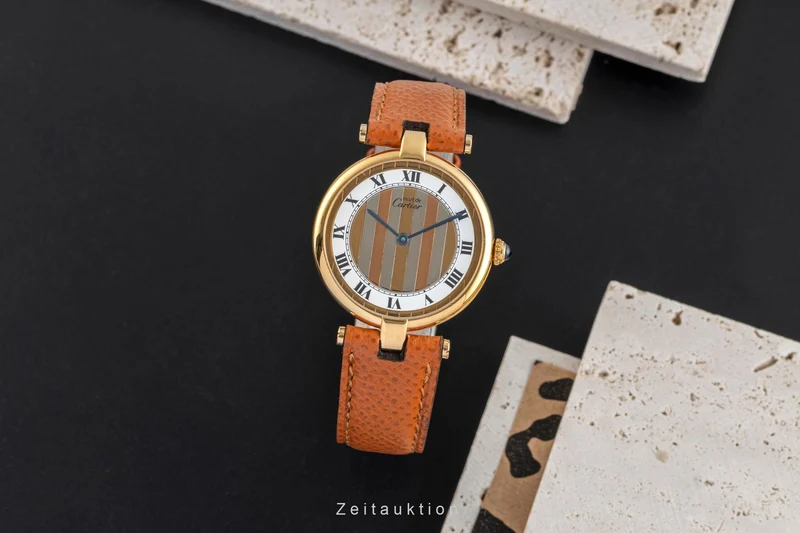 Cartier Vendome silver-gilt quartz women's watch 590003 [2503952]
