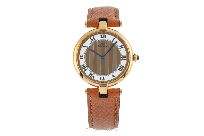Cartier Vendome silver-gilt quartz women's watch 590003 [2503952]