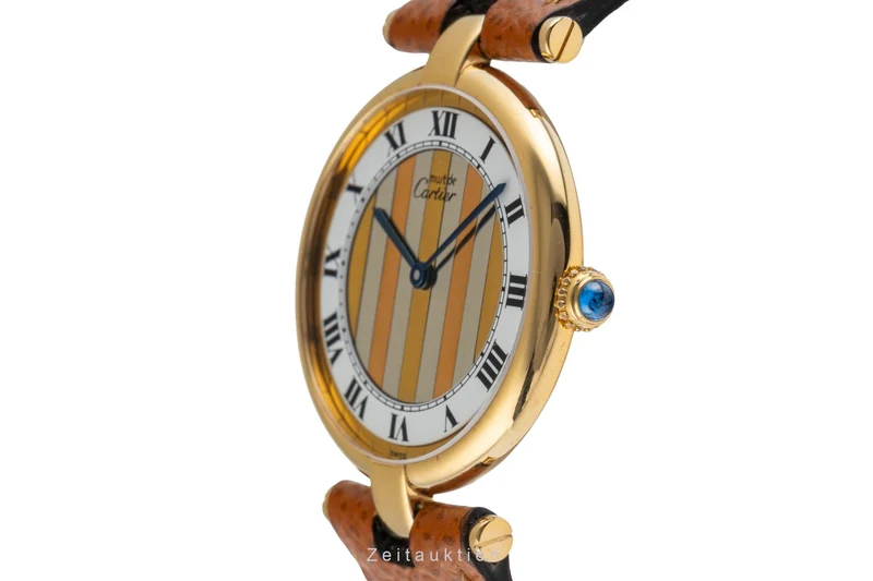 Cartier Vendome silver-gilt quartz women's watch 590003 [2503952]