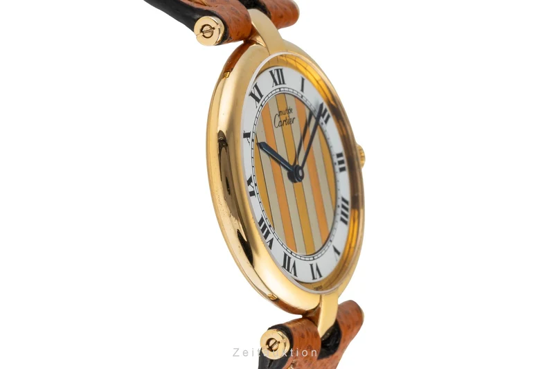 Cartier Vendome silver-gilt quartz women's watch 590003 [2503952]