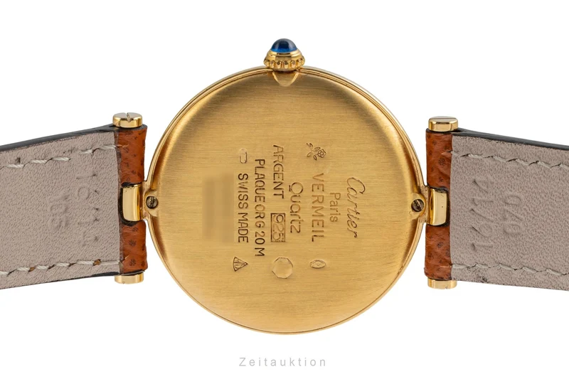 Cartier Vendome silver-gilt quartz women's watch 590003 [2503952]