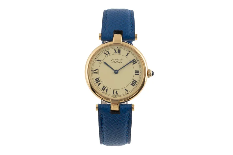 Cartier Vendome silver-gilt quartz unisex 83978213 [2503748]