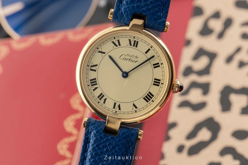 Cartier Vendome silver-gilt quartz unisex 83978213 [2503748]