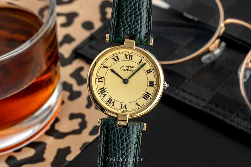 Cartier Vendome silver-gilt quartz unisex 83978213 [2504607]