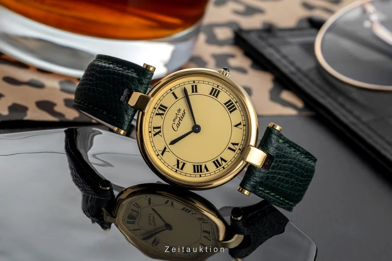 Cartier Vendome silver-gilt quartz unisex 83978213 [2504607]