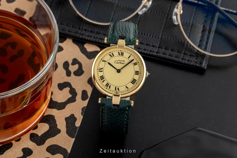 Cartier Vendome silver-gilt quartz unisex 83978213 [2504607]