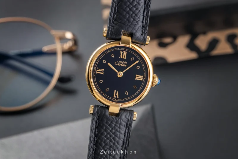 Cartier Vendome silver-gilt quartz women's watch 590004 [2504520]