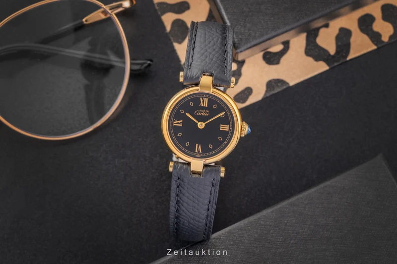 Cartier Vendome silver-gilt quartz women's watch 590004 [2504520]