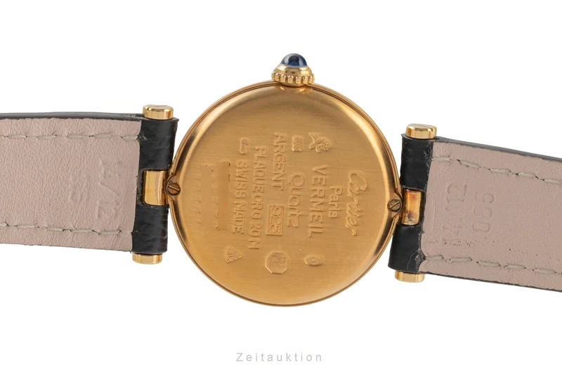 Cartier Vendome silver-gilt quartz women's watch 590004 [2504520]