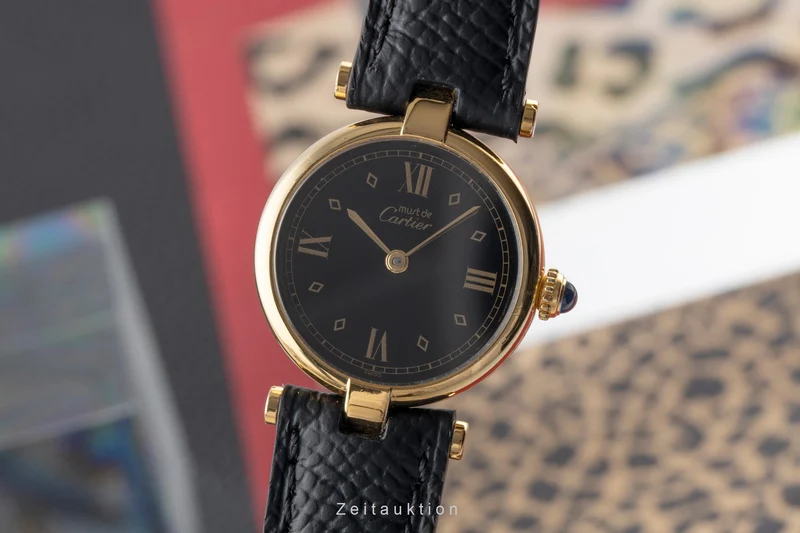 Cartier Vendome silver-gilt quartz women's watch 590004, GGC98000 [2503956]