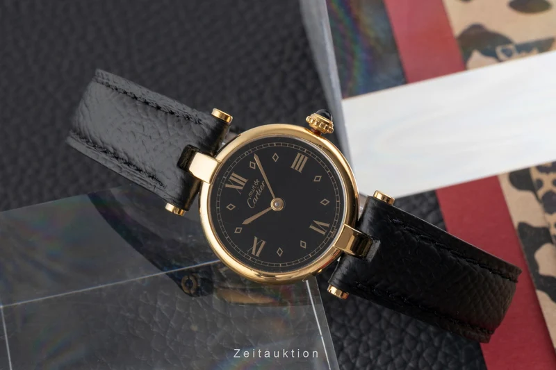 Cartier Vendome silver-gilt quartz women's watch 590004, GGC98000 [2503956]