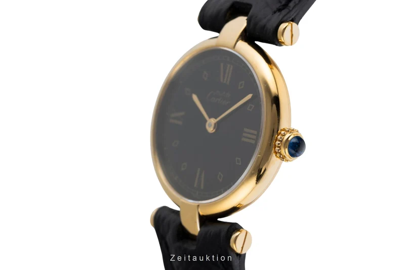 Cartier Vendome silver-gilt quartz women's watch 590004, GGC98000 [2503956]