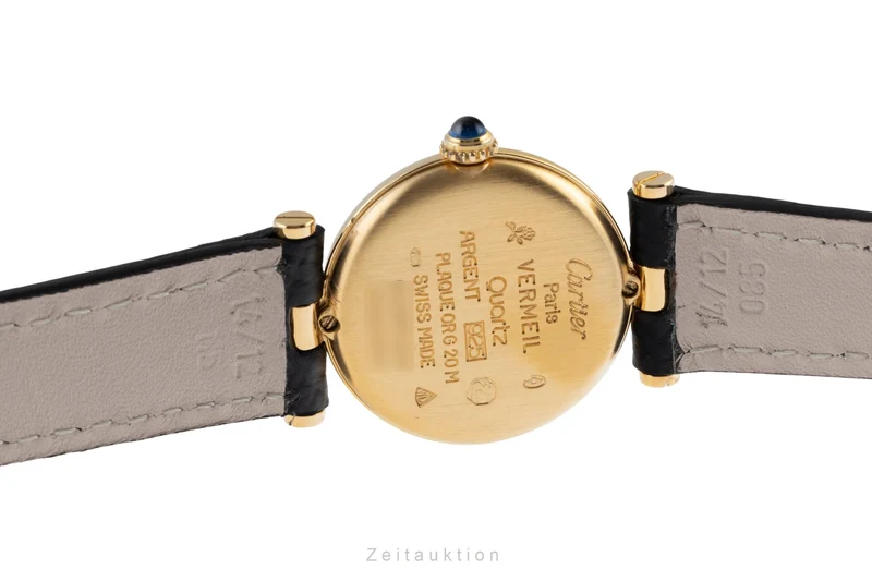 Cartier Vendome silver-gilt quartz women's watch 590004, GGC98000 [2503956]