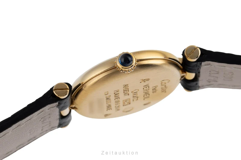 Cartier Vendome silver-gilt quartz women's watch 590004, GGC98000 [2503956]