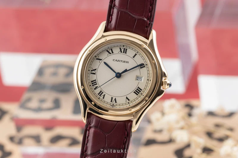 Cartier Cougar 18 ct gold quartz men's watch 116000R, W3500453 [2504241]