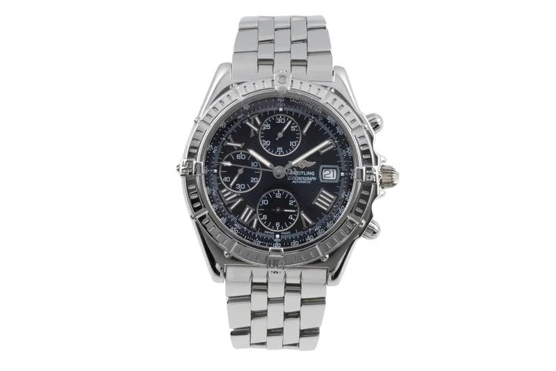 Breitling Crosswind chronograph steel automatic men's watch A13055 LP: 8100EUR [2504469]