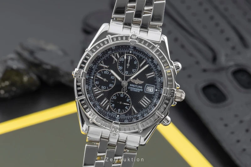 Breitling Crosswind chronograph steel automatic men's watch A13055 LP: 8100EUR [2504469]
