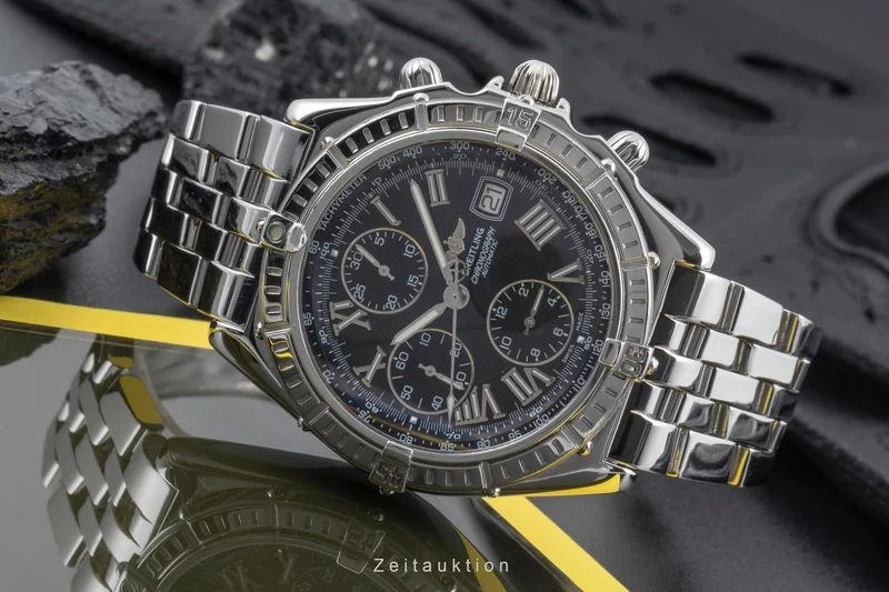 Breitling Crosswind chronograph steel automatic men's watch A13055 LP: 8100EUR [2504469]