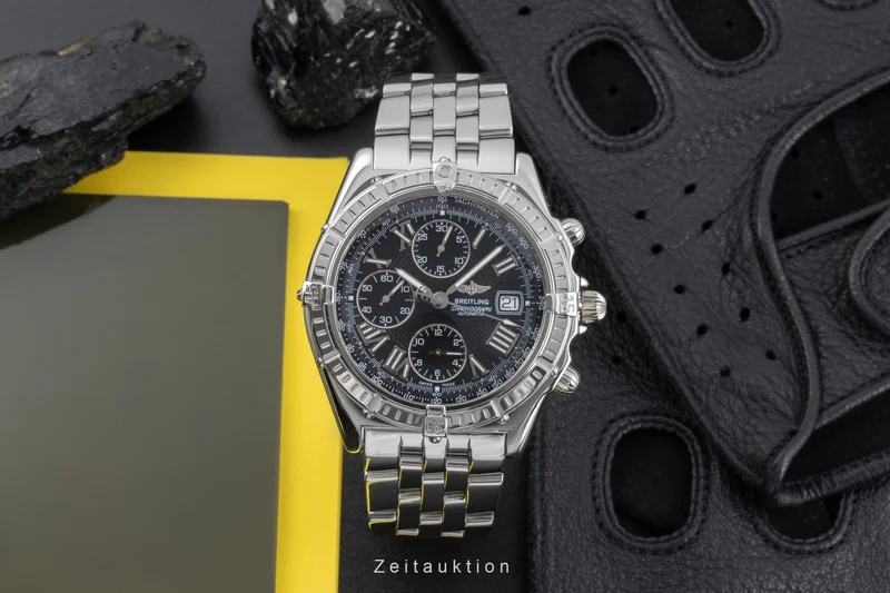 Breitling Crosswind chronograph steel automatic men's watch A13055 LP: 8100EUR [2504469]