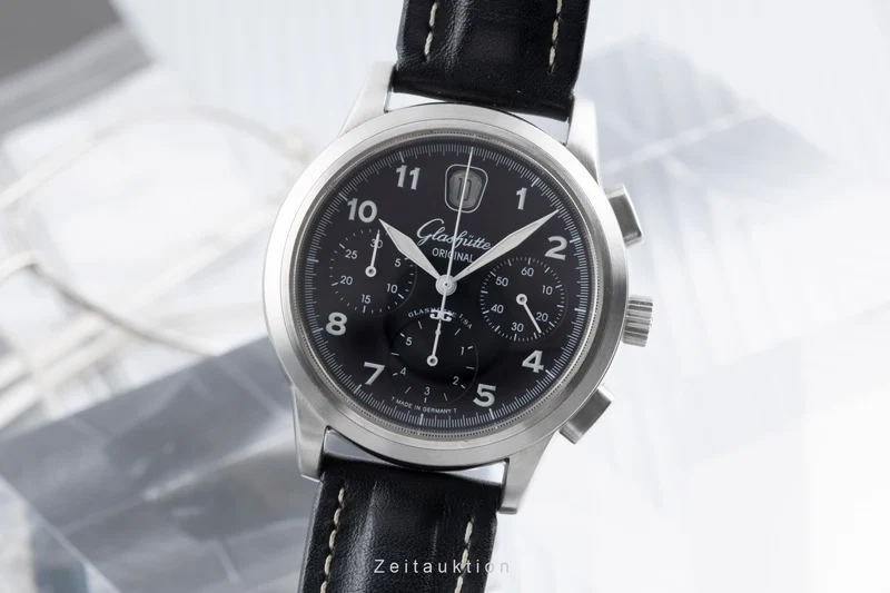 Glashütte Navigator chronograph steel automatic men's watch 39-32-13-17-04 LP: 14900EUR [2505212]