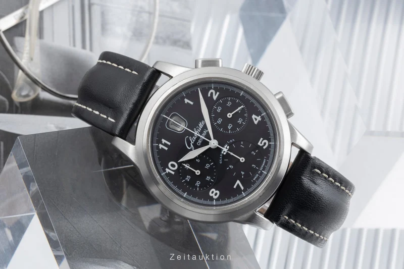 Glashütte Navigator chronograph steel automatic men's watch 39-32-13-17-04 LP: 14900EUR [2505212]
