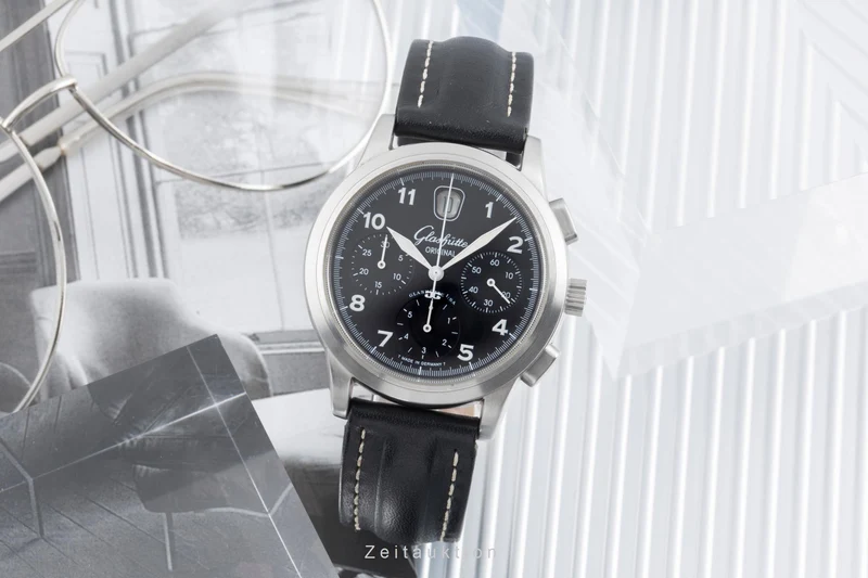 Glashütte Navigator chronograph steel automatic men's watch 39-32-13-17-04 LP: 14900EUR [2505212]