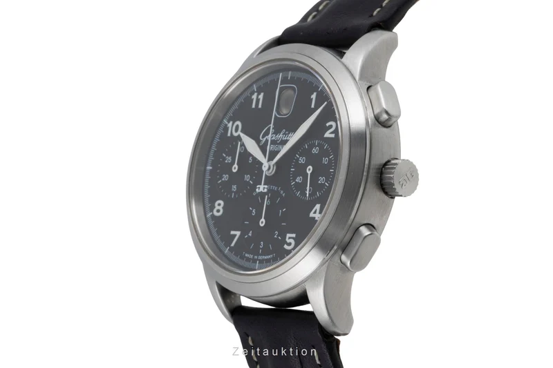 Glashütte Navigator chronograph steel automatic men's watch 39-32-13-17-04 LP: 14900EUR [2505212]