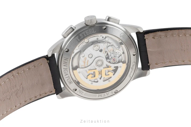 Glashütte Navigator chronograph steel automatic men's watch 39-32-13-17-04 LP: 14900EUR [2505212]
