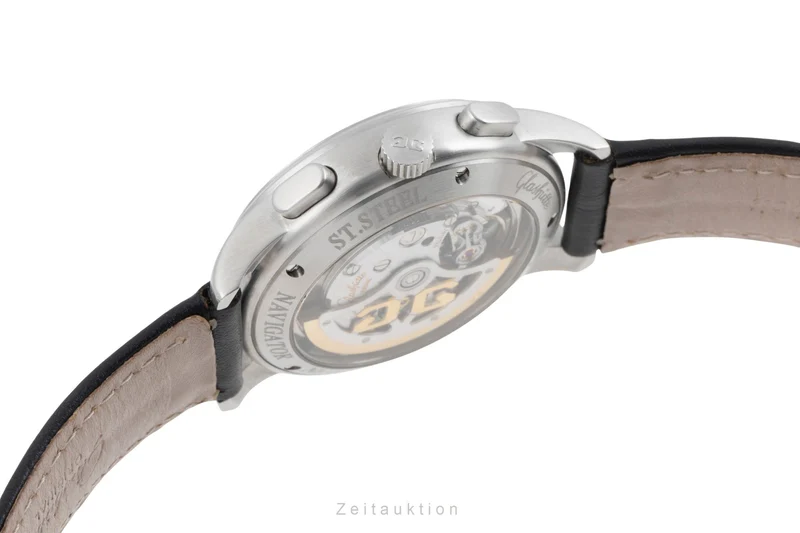 Glashütte Navigator chronograph steel automatic men's watch 39-32-13-17-04 LP: 14900EUR [2505212]
