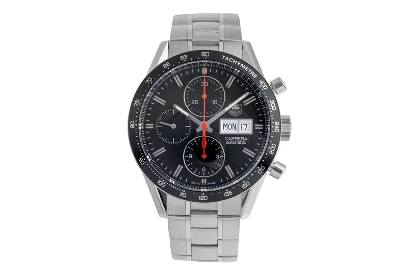 Tag Heuer Carrera chronograph steel automatic men's watch CV201AH.BA0725 [2504441]