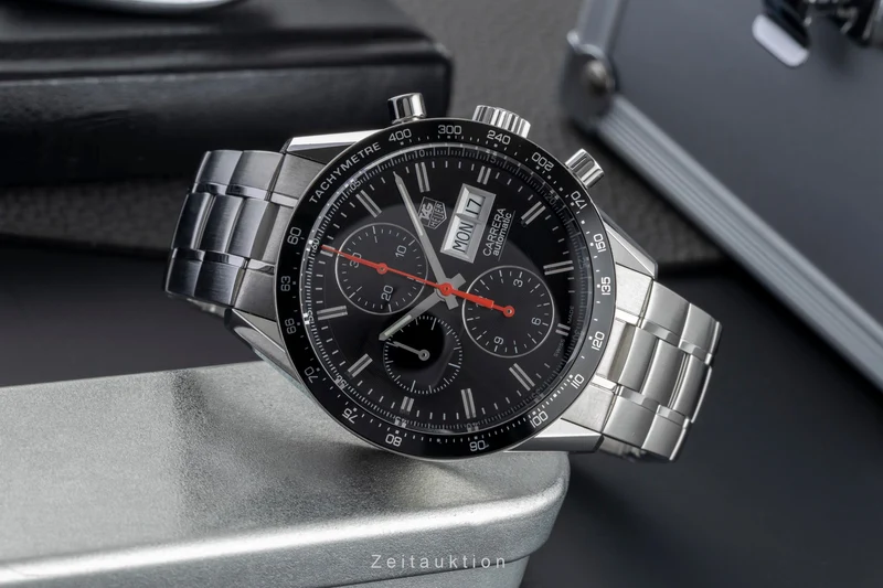 Tag Heuer Carrera chronograph steel automatic men's watch CV201AH.BA0725 [2504441]