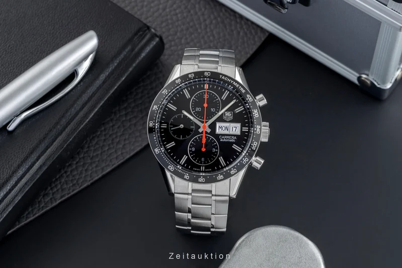 Tag Heuer Carrera chronograph steel automatic men's watch CV201AH.BA0725 [2504441]