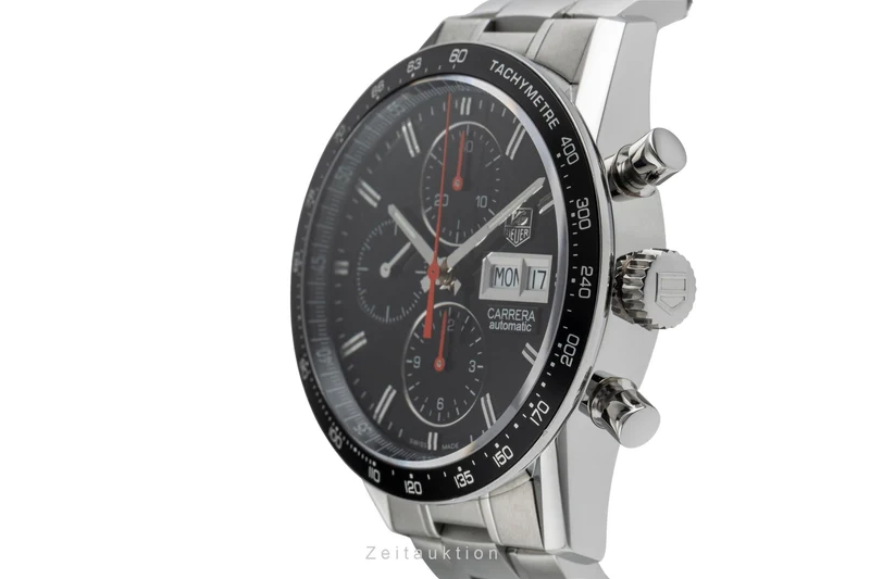 Tag Heuer Carrera chronograph steel automatic men's watch CV201AH.BA0725 [2504441]