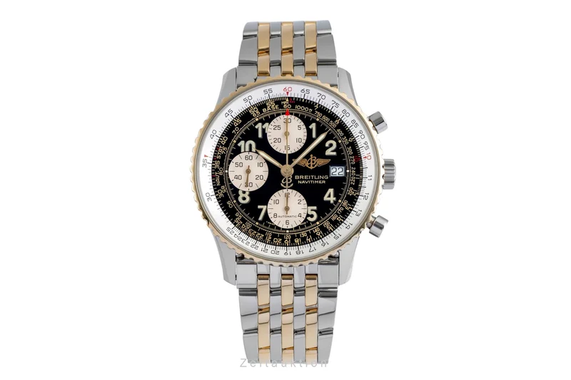 Breitling Old Navitimer chronograph steel / gold automatic men's watch D13022 [2504470]