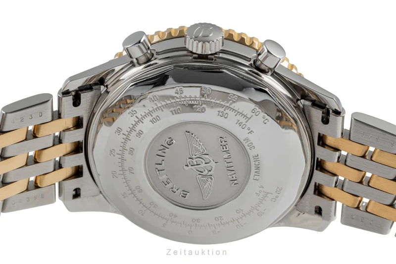 Breitling Old Navitimer chronograph steel / gold automatic men's watch D13022 [2504470]