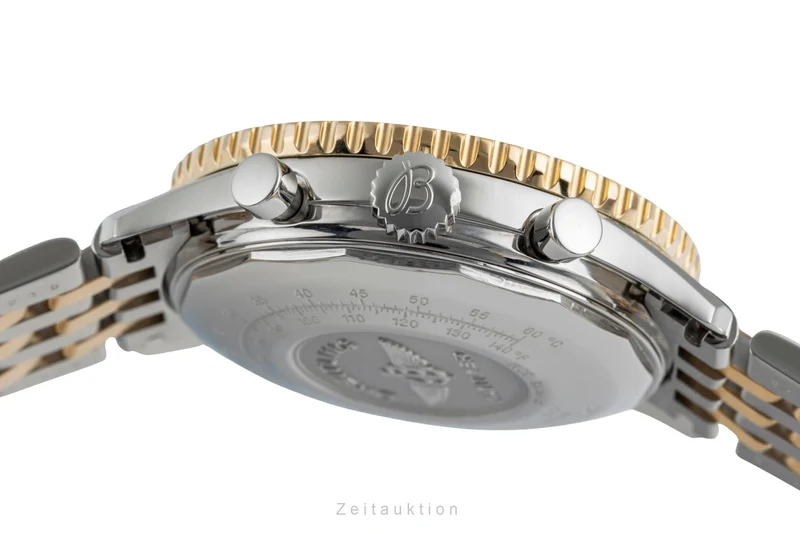 Breitling Old Navitimer chronograph steel / gold automatic men's watch D13022 [2504470]