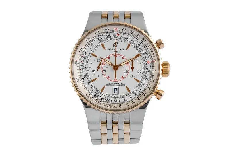 Breitling Montbrillant chronograph steel / gold automatic men's watch C23340 [2504807]