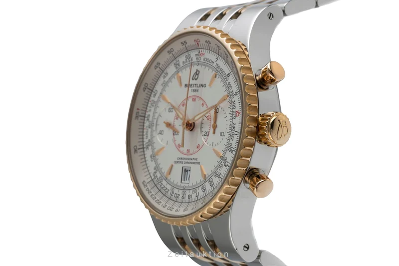 Breitling Montbrillant chronograph steel / gold automatic men's watch C23340 [2504807]