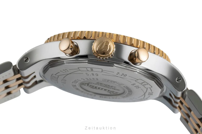 Breitling Montbrillant chronograph steel / gold automatic men's watch C23340 [2504807]