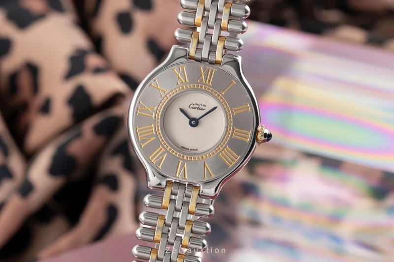 Cartier Ligne 21 gilt / steel quartz women's watch [2504118]