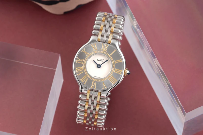 Cartier Ligne 21 gilt / steel quartz women's watch [2504118]