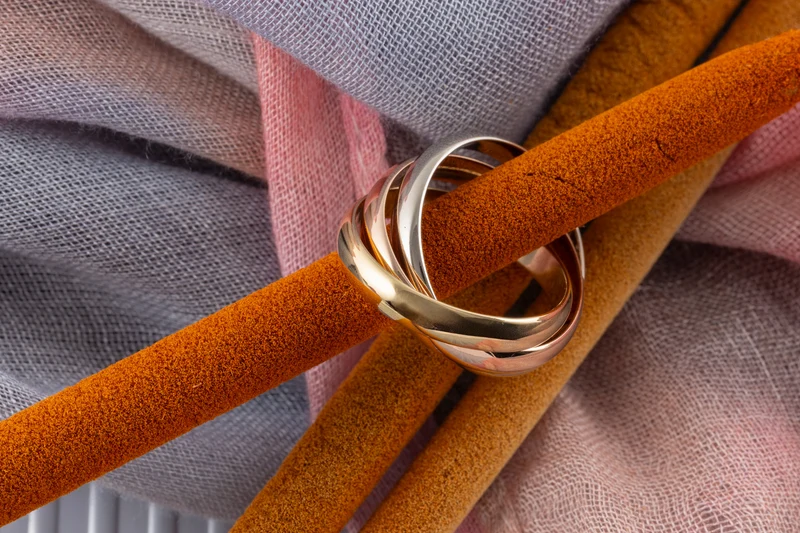 Cartier Trinty Ring 18k white gold rose gold yellow gold size 53 with box retail price: 2,360,- €[KL26022]