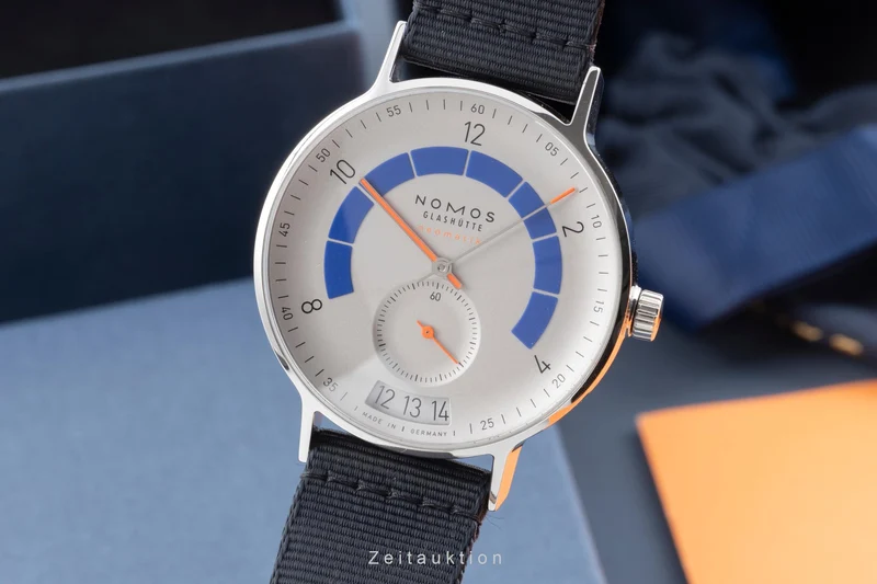 Nomos Autobahn steel automatic men's watch 1303 LP: 4240EUR [2505214]
